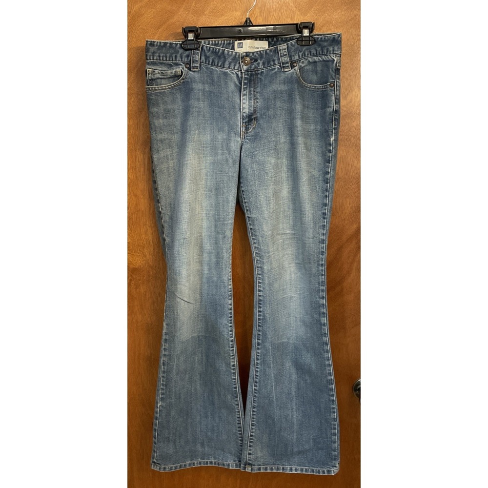 Vintage Gap Jeans Womens 14 Long 1969 Curvy Bootcut Mid Rise Denim Super Soft